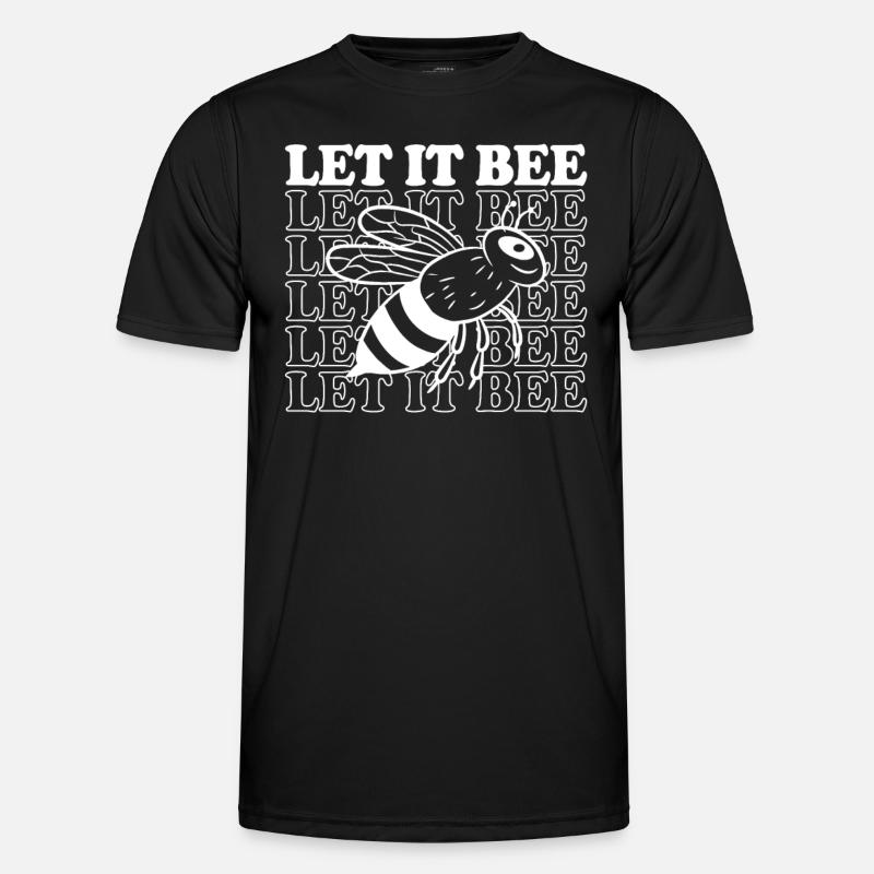 Let it Bee - Männer Funktions-T-Shirt - Schwarz