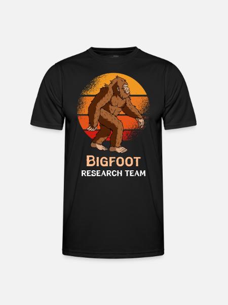 Bigfoot Research Team - Männer Funktions-T-Shirt - Schwarz