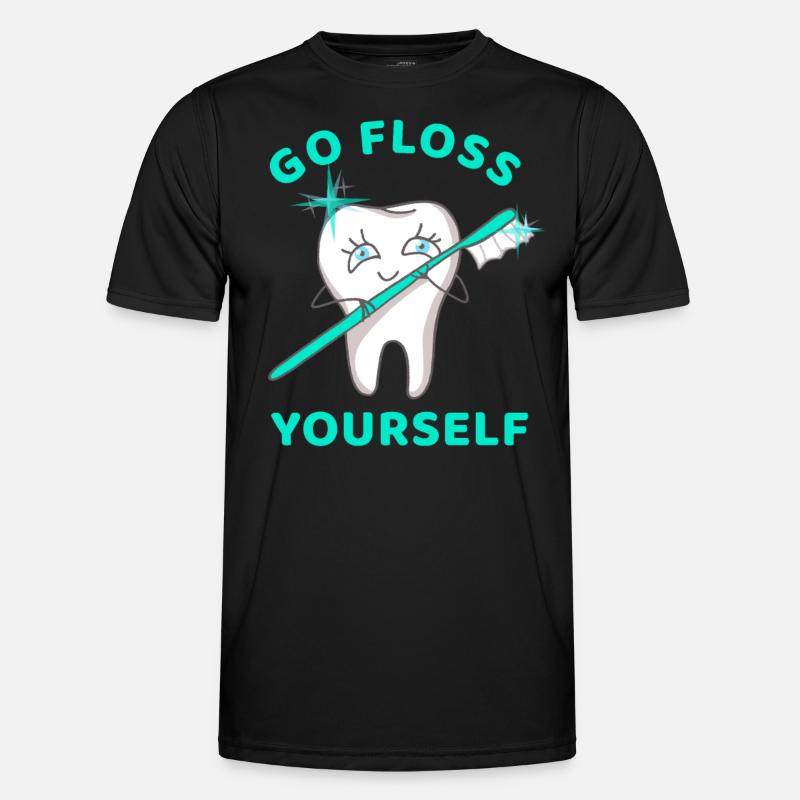 Go Floss Yourself - Men's Functional T-Shirt - black
