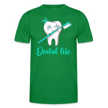 Dental Life - Männer Funktions-T-Shirt - Kelly Green - Vorne - AI Model Male 178 dark (178cm)