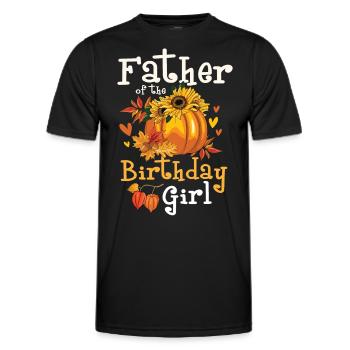 Father Of The Birthday Girl - Männer Funktions-T-Shirt - Schwarz - Vorne - AI Model Male 178 dark (178cm)