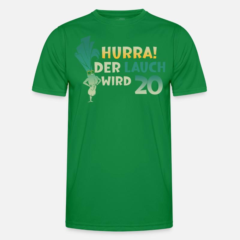 Hurra der Lauch wird 20 Männer Funktions-T-Shirt