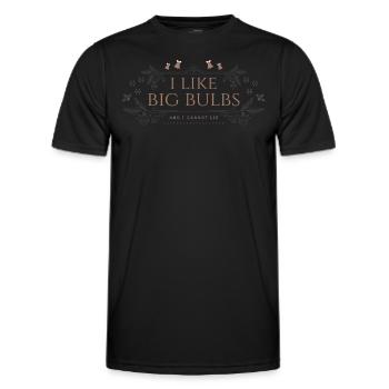 J’aime Big Bulbs et je ne peux pas mentir - Noël - T-shirt sport Homme - noir - Devant - AI Model Male 178 dark (178cm)