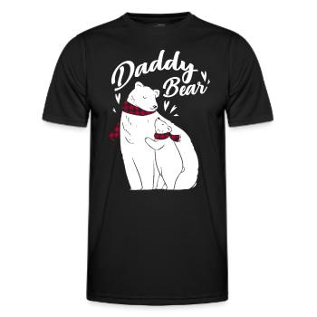Daddy Bear - Männer Funktions-T-Shirt - Schwarz - Vorne - AI Model Male 178 dark (178cm)