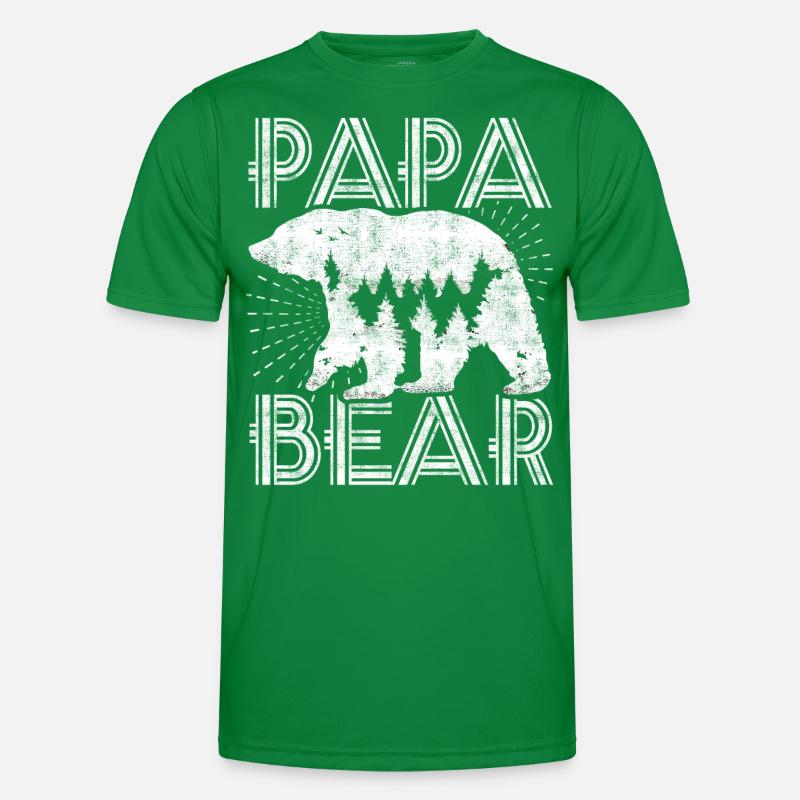 Papa Bear Männer Funktions-T-Shirt