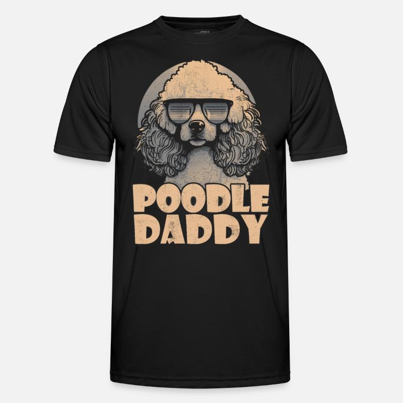 Poodle Daddy Männer Funktions-T-Shirt