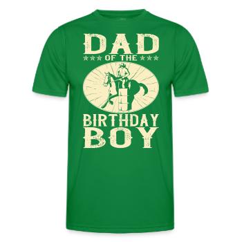 Dad Of The Birthday Boy - Men's Functional T-Shirt - kelly green - Front - AI Model Male 178 dark (178cm)