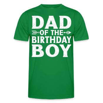 Dad Of The Birthday Boy - Men's Functional T-Shirt - kelly green - Front - AI Model Male 178 dark (178cm)