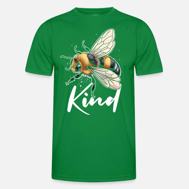 Bee Kind Männer Funktions-T-Shirt