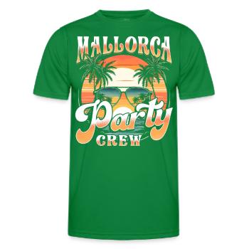 Mallorca Party Crew - T-shirt sport Homme - vert - Devant - AI Model Male 178 dark (178cm)