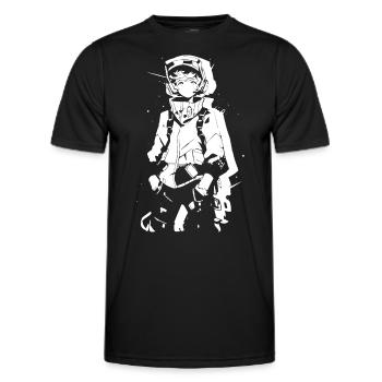 Le cool Cyberpunk Style Anime Boy Otaku de Shibuya - T-shirt sport Homme - noir - Devant - AI Model Male 178 dark (178cm)