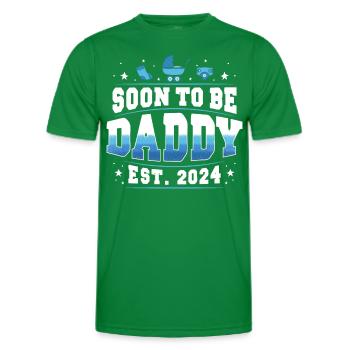 Soon To Be Daddy 2024 - Männer Funktions-T-Shirt - Kelly Green - Vorne - AI Model Male 178 dark (178cm)