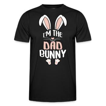 I'm The Dad Bunny - Männer Funktions-T-Shirt - Schwarz - Vorne - AI Model Male 178 dark (178cm)