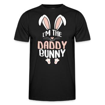 I'm The Daddy Bunny - Männer Funktions-T-Shirt - Schwarz - Vorne - AI Model Male 178 dark (178cm)