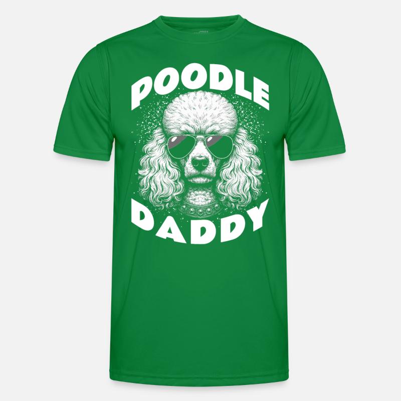 Poodle Daddy Männer Funktions-T-Shirt