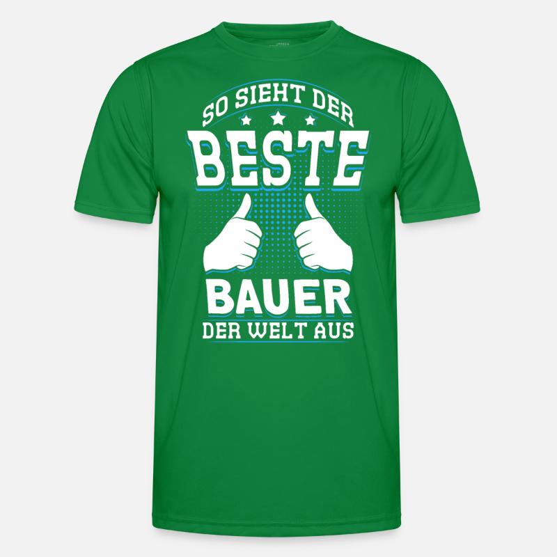 So Sieht Der Beste Bauer Der Welt Aus Männer Funktions-T-Shirt