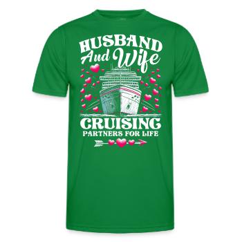 Kreuzfahrt Liebespaar - Männer Funktions-T-Shirt - Kelly Green - Vorne - AI Model Male 178 dark (178cm)