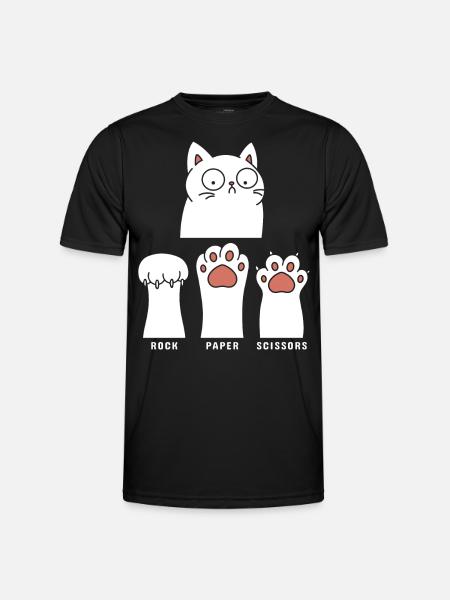 Rock Paper Scissors - Men's Functional T-Shirt - black