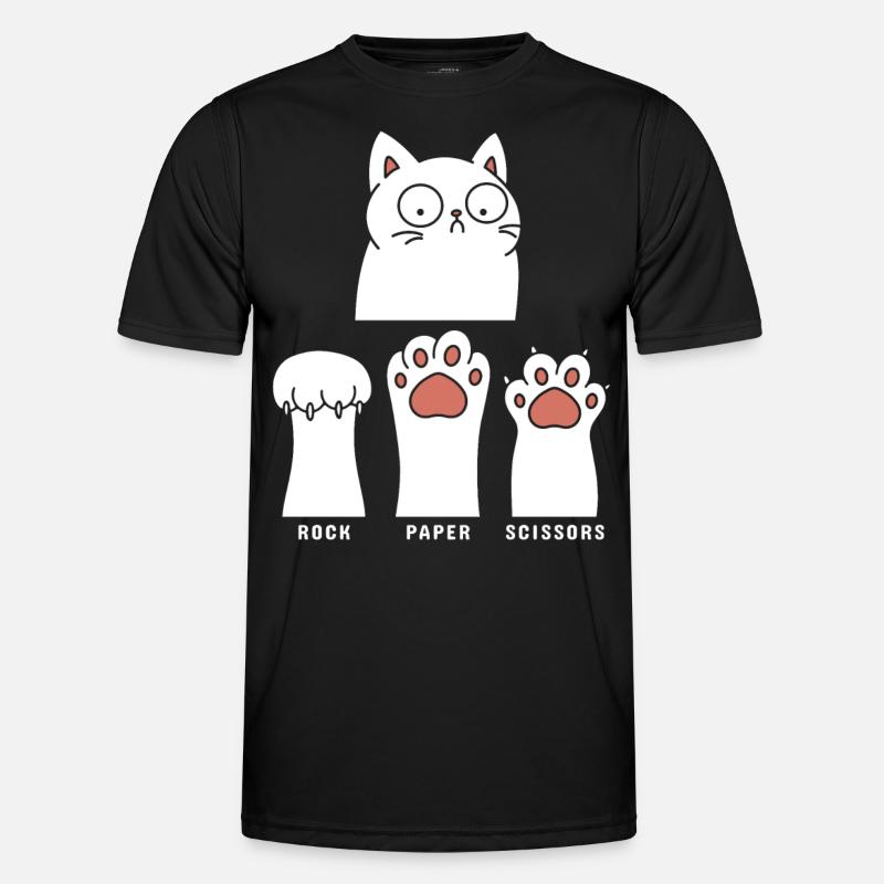 Rock Paper Scissors - Men's Functional T-Shirt - black
