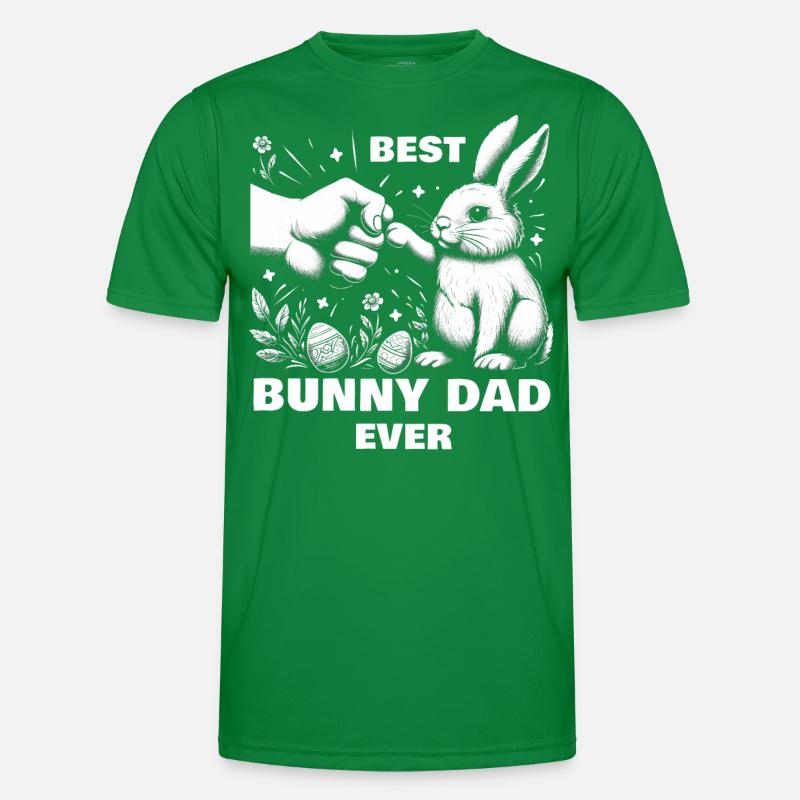 Best Bunny Dad Ever Men's Functional T-Shirt