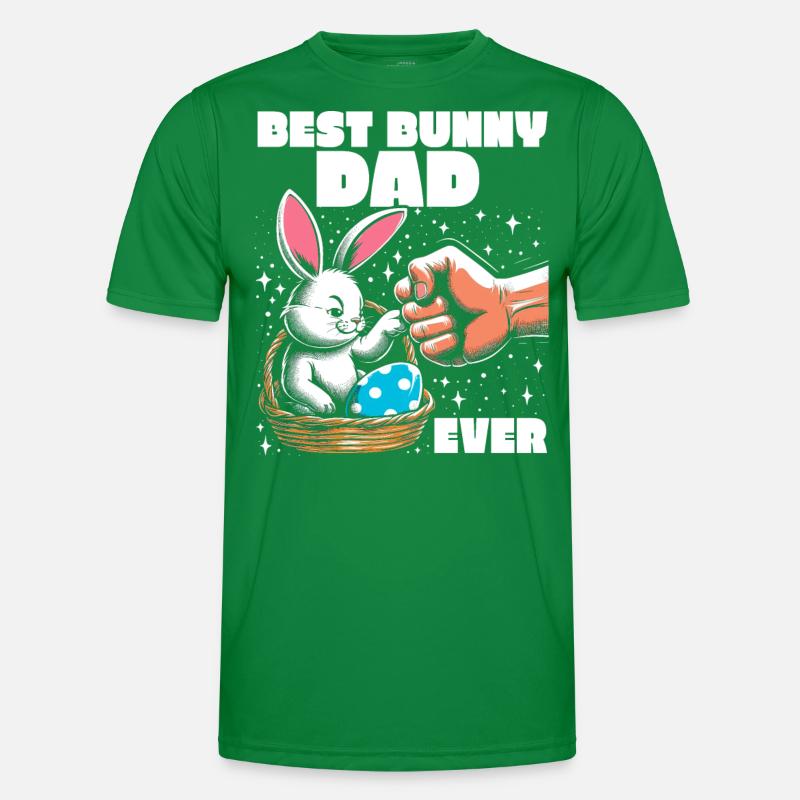 Best Bunny Dad Ever Men's Functional T-Shirt