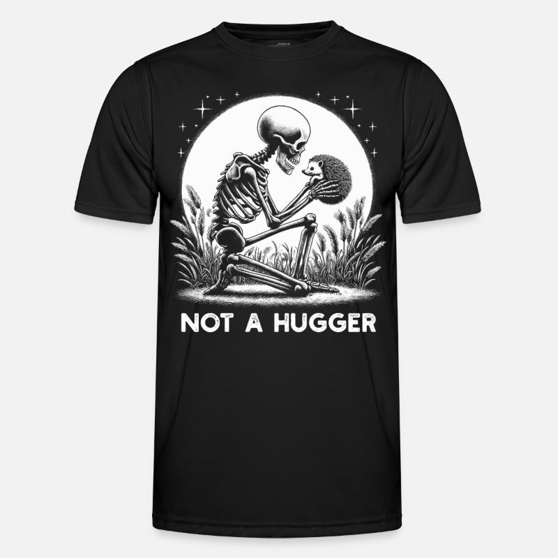 Not A Hugger - Men's Functional T-Shirt - black