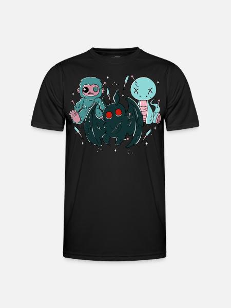 Kawaii Pastel Goth Cryptids - Men's Functional T-Shirt - black