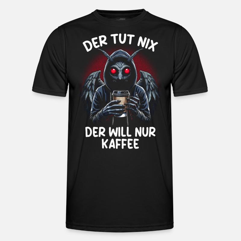 Der Tut Nix Der Will Nur Kaffee Männer Funktions-T-Shirt