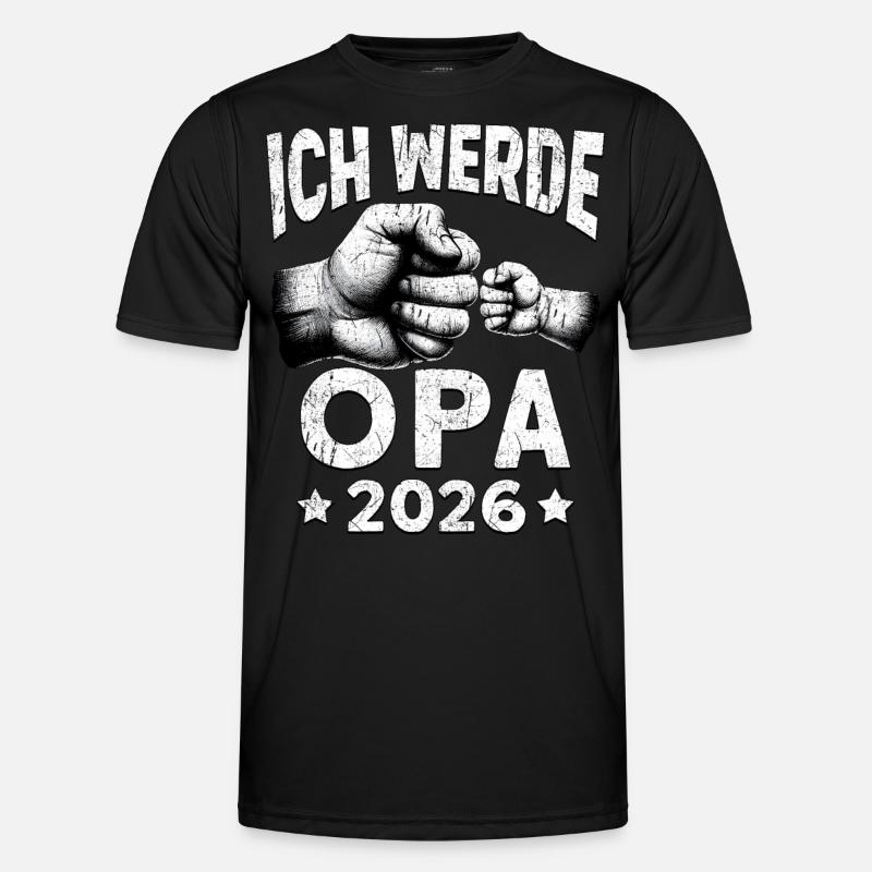 Ich werde Opa 2026 Männer Funktions-T-Shirt