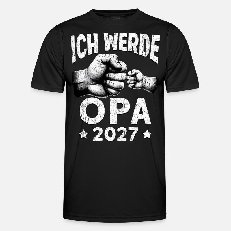 Ich werde Opa 2027 Männer Funktions-T-Shirt
