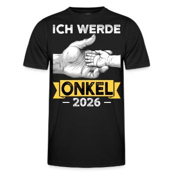 scJe serai un oncle en 2026 - T-shirt sport Homme - noir - Devant - AI Model Male 178 dark (178cm)