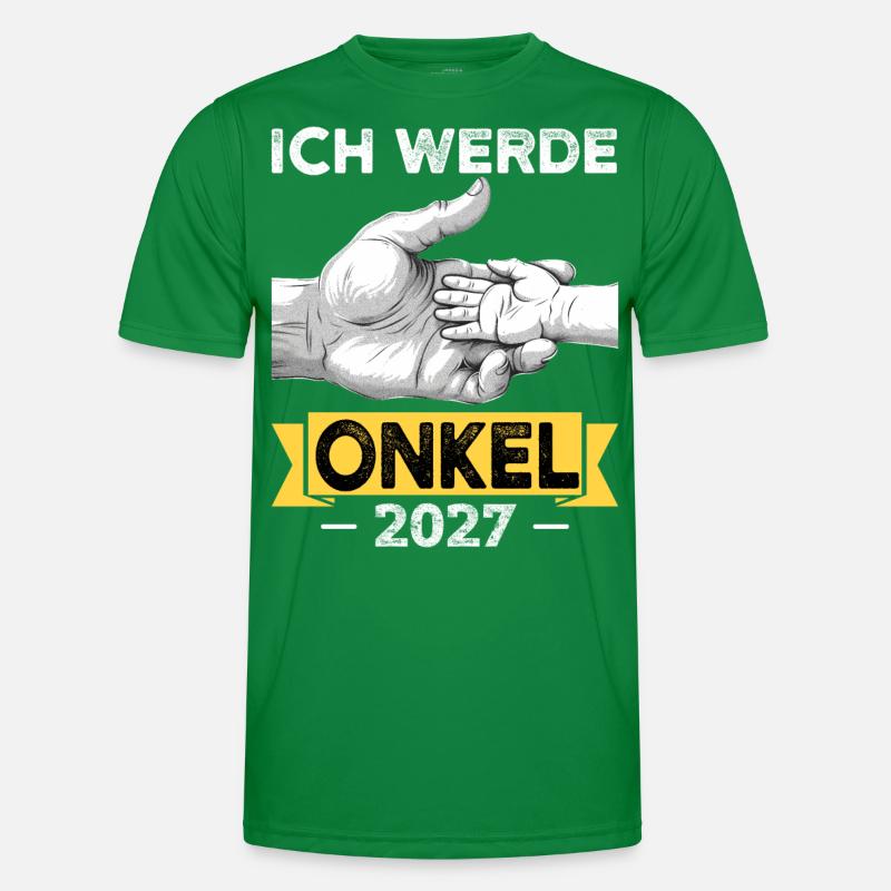 Ich werde Onkel 2027 Männer Funktions-T-Shirt