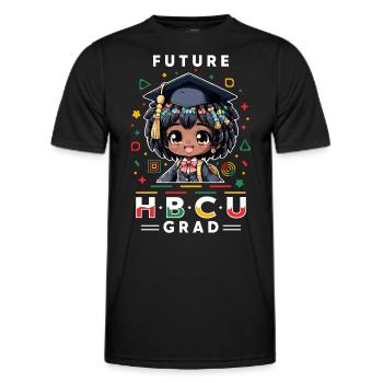 Future HBCU - Männer Funktions-T-Shirt - Schwarz - Vorne - AI Model Male 178 dark (178cm)