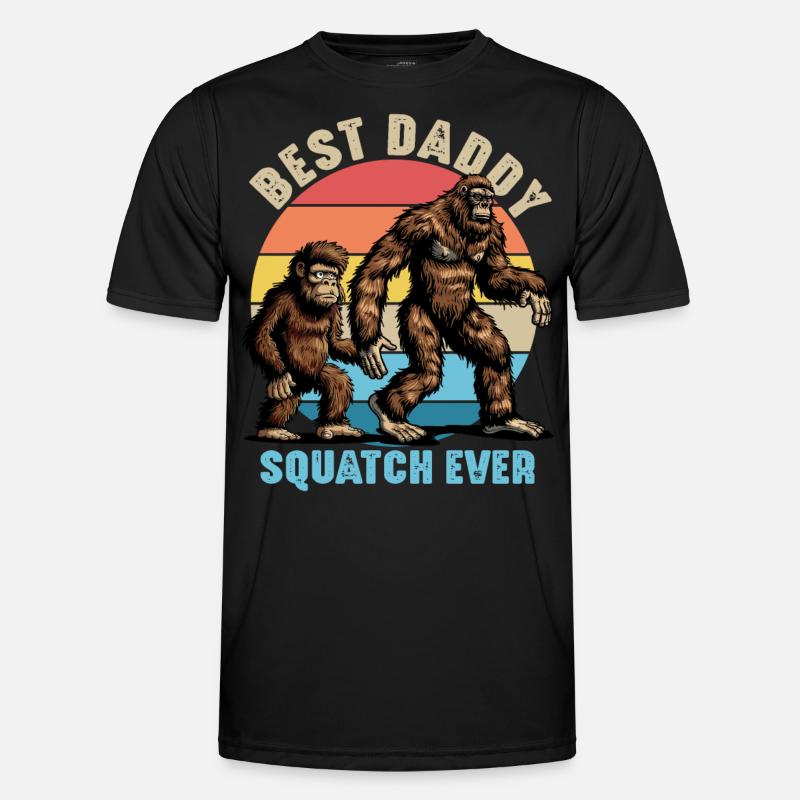 Best Daddy Squatch Ever - Men's Functional T-Shirt - black