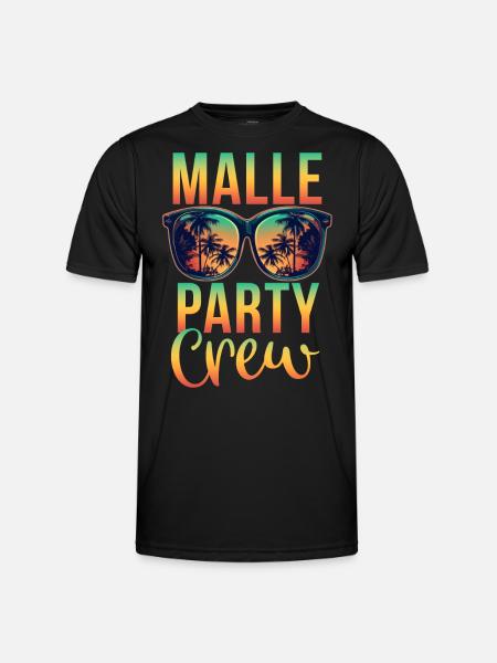 Malle Party Crew - Men's Functional T-Shirt - black