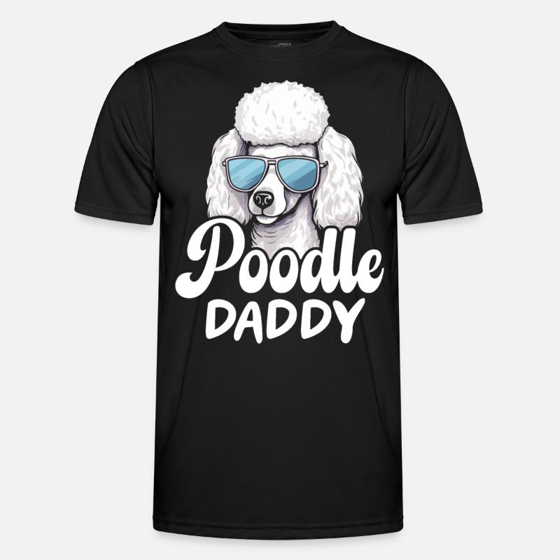 Poodle Daddy - Men's Functional T-Shirt - black