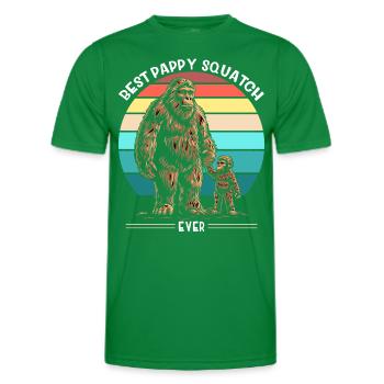 Best Pappy Squatch Ever - Men's Functional T-Shirt - kelly green - Front - AI Model Male 178 dark (178cm)