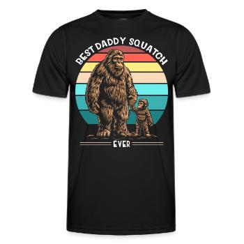 Meilleur Daddy Squatch de tous les temps - T-shirt sport Homme - noir - Devant - AI Model Male 178 dark (178cm)