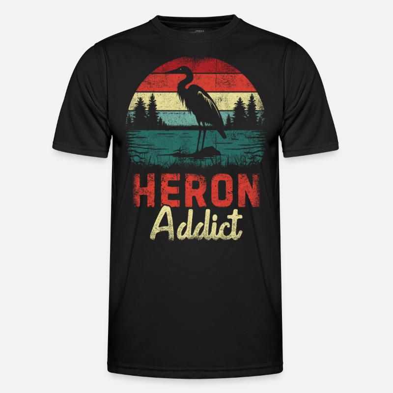 Heron Addict Männer Funktions-T-Shirt