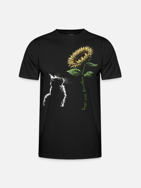Best Cat Brother Ever - Men's Functional T-Shirt - black