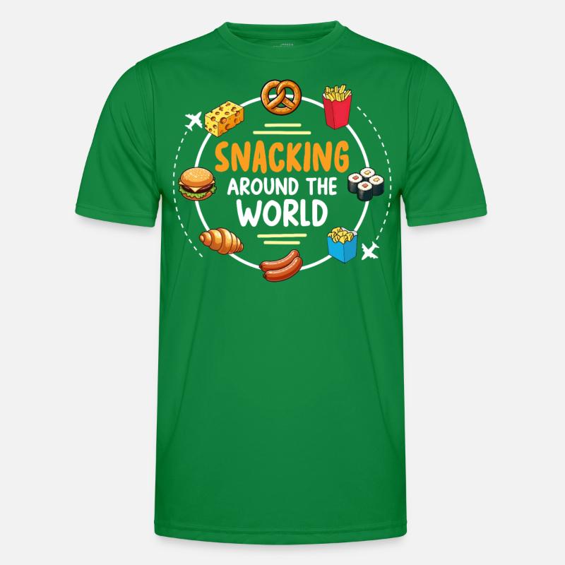 Snacking Around The World Men's Functional T-Shirt