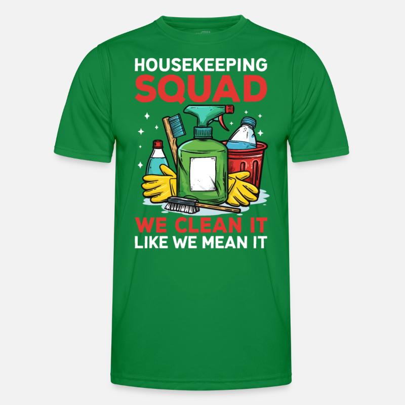 Housekeeping Squad Men's Functional T-Shirt