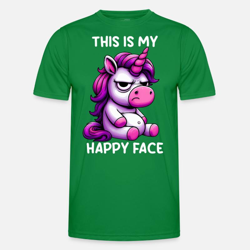 C’est mon visage heureux T-shirt sport Homme