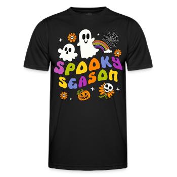 Spooky Season - Männer Funktions-T-Shirt - Schwarz - Vorne - AI Model Male 178 dark (178cm)