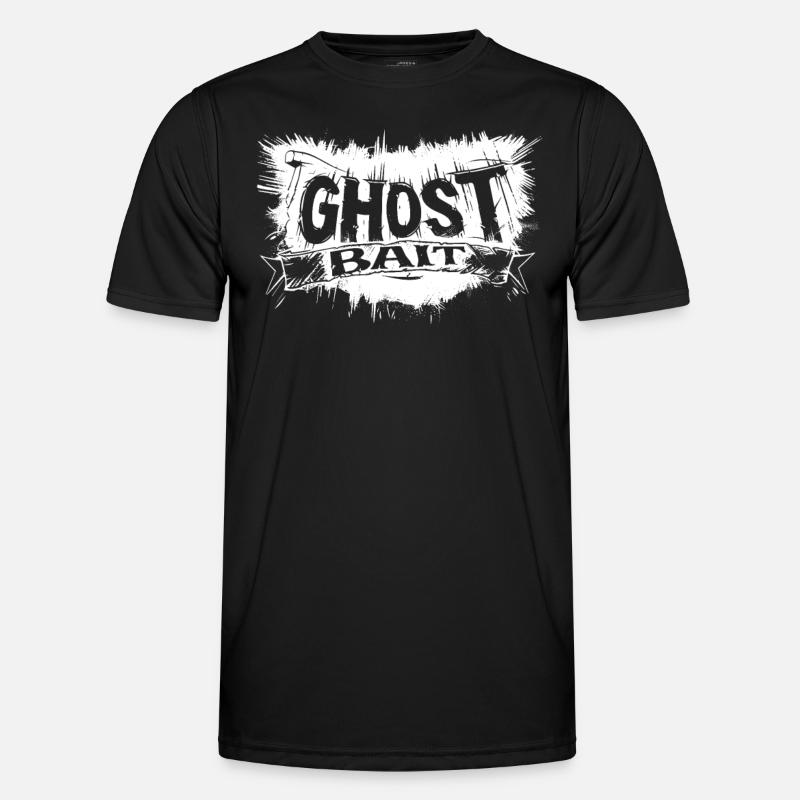 Ghost Bait Ghost Bait Banner Paranormal Design - Men's Functional T-Shirt - black