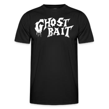 Appât fantôme Lettrage en détresse | Appât fantôme - T-shirt sport Homme - noir - Devant - AI Model Male 178 dark (178cm)