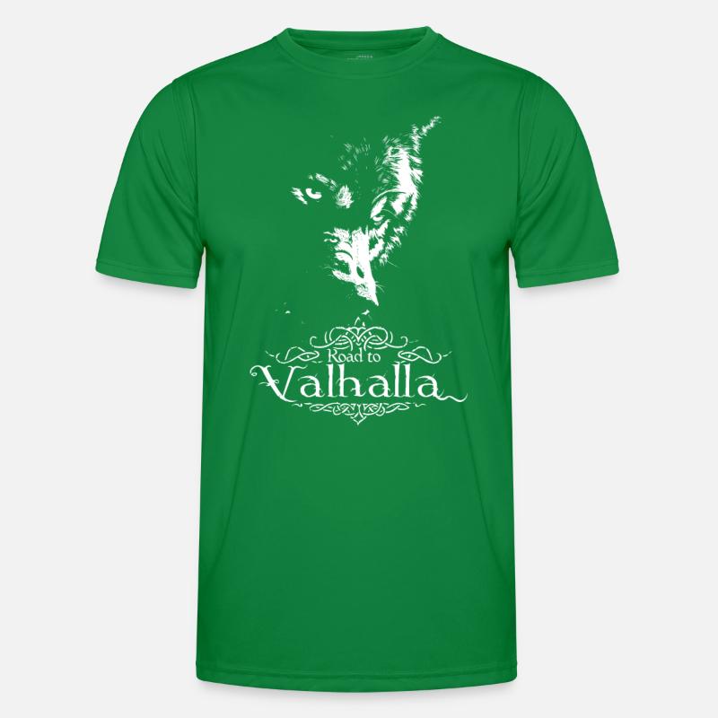 De Shadow Wolf Road à Valhalla Design T-shirt sport Homme