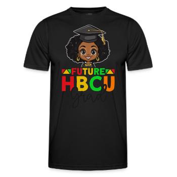 Future HBCU - Männer Funktions-T-Shirt - Schwarz - Vorne - AI Model Male 178 dark (178cm)