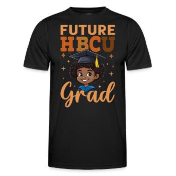 Future HBCU - Männer Funktions-T-Shirt - Schwarz - Vorne - AI Model Male 178 dark (178cm)