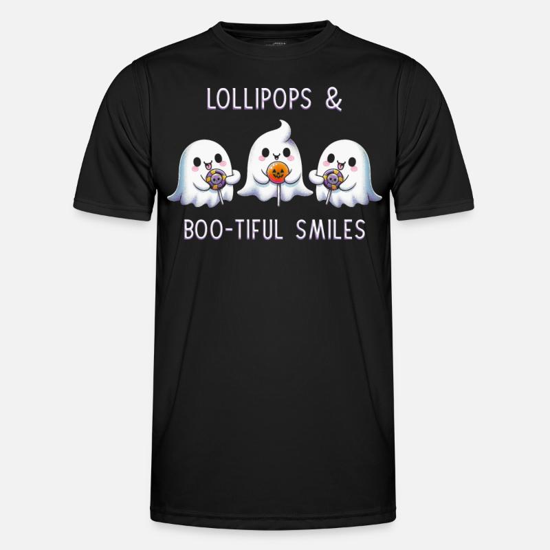 Lollipop & Bootiful Smiles - Männer Funktions-T-Shirt - Schwarz